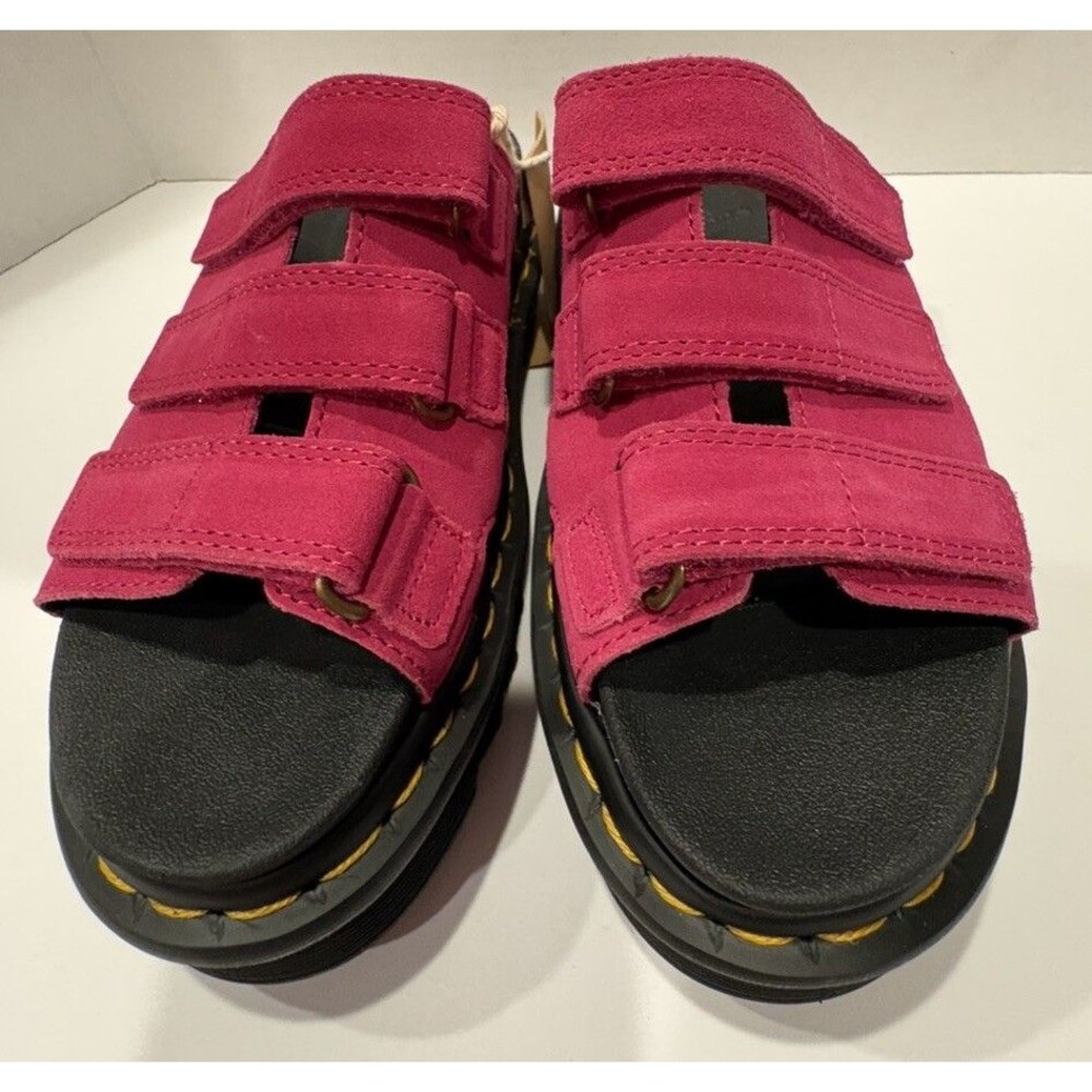 Dr. Martens RAINE Slide Sandals FUCHSIA PINK SUEDE 41863650 Japan New